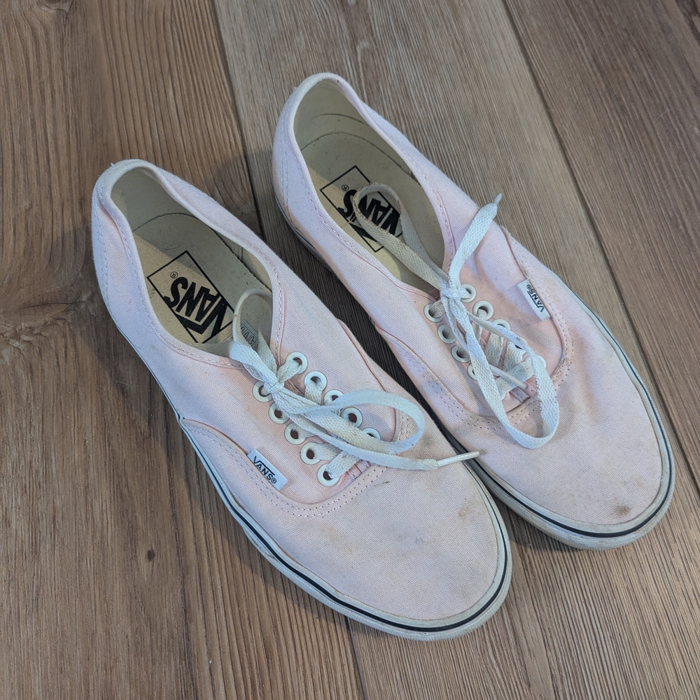 Vans Women's Pink Canvas Sneakers